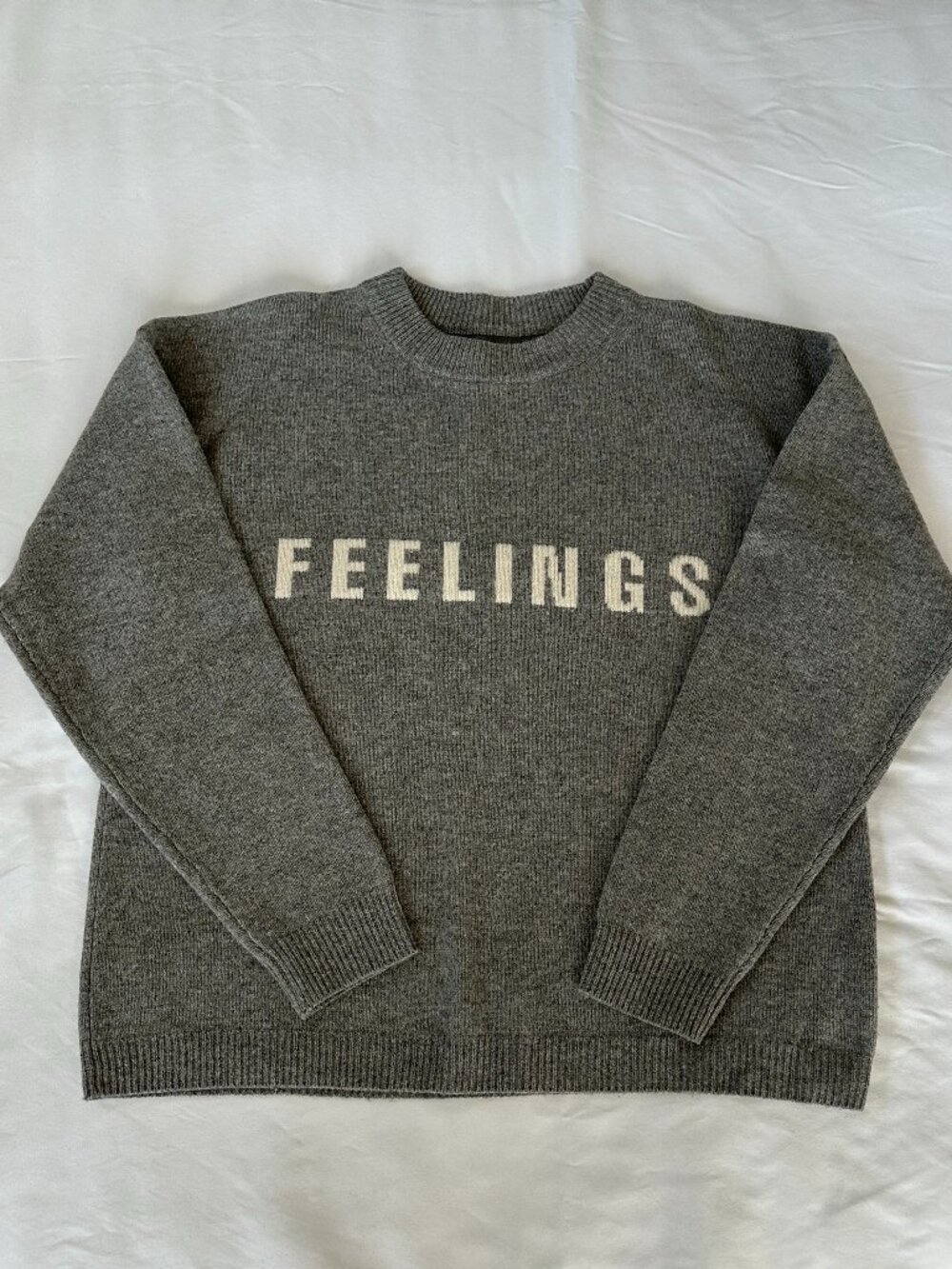 Reformation Wool Grey "Feelings" Sweater Sz XS